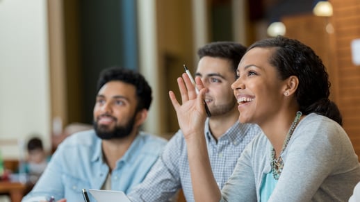 People watching a presentation