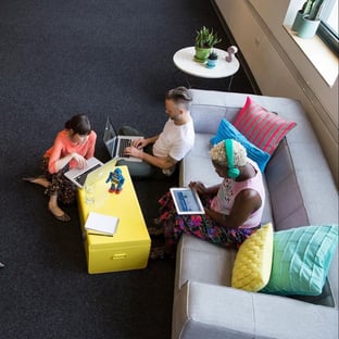 young people working