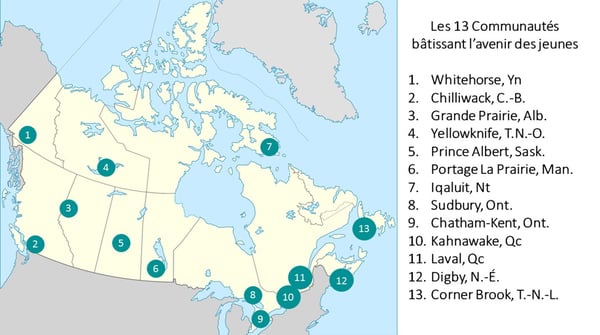 Carte - les 13 communautes