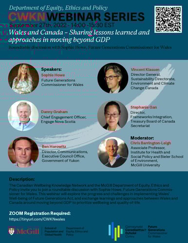 Wales and Canada – Sharing lessons learned and approaches in moving beyond GDP