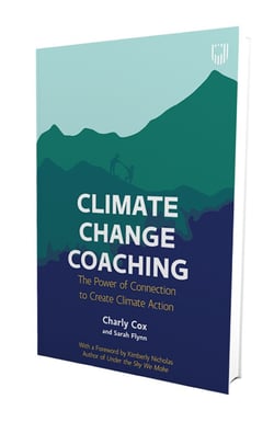 The cover of Charly Cox's book Climate Change Coaching