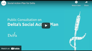Video: Public Consultation on Delta's Social Action Plan