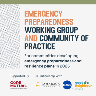 WORKING GROUP | Call to join Tamarack’s Emergency Preparedness Working Group