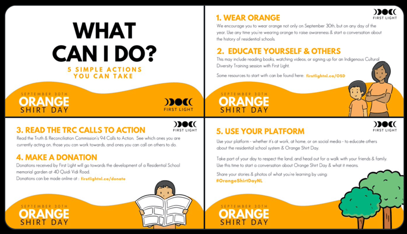 First Light: Things anyone can do on Orange Shirt Day