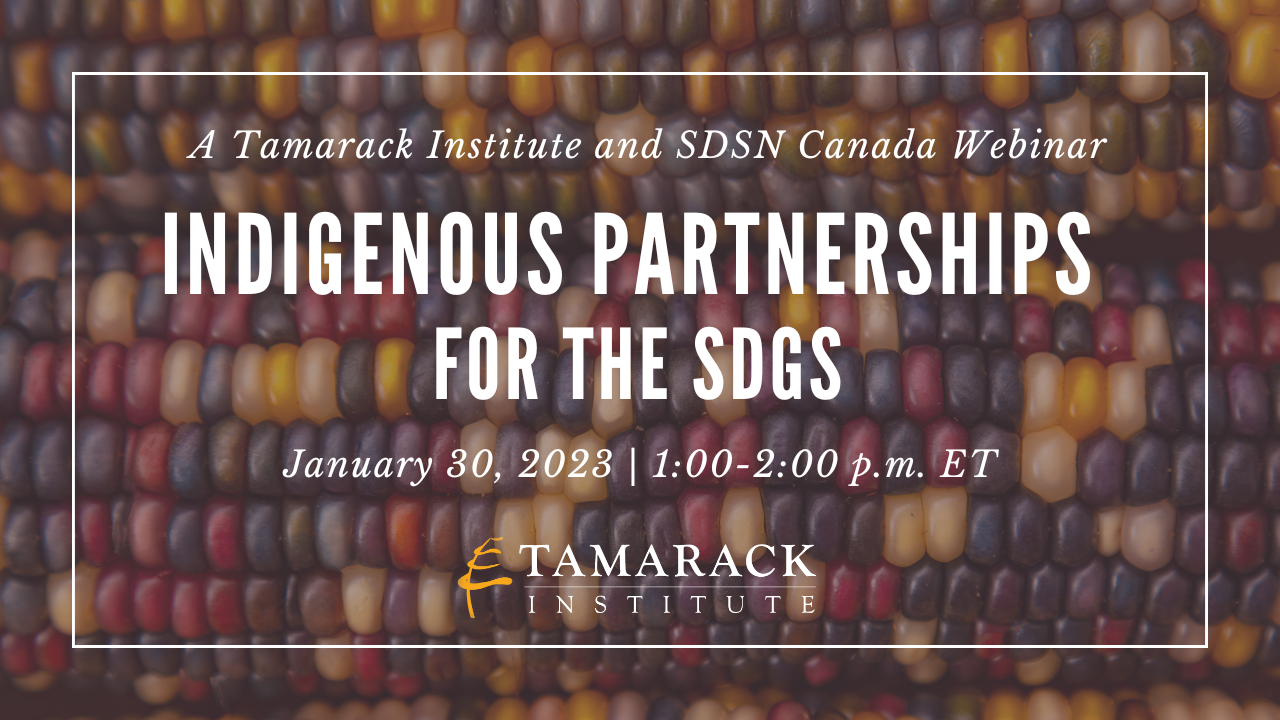 Indigenous Partnerships webinar promo image 1 - corn