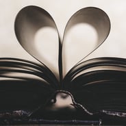 paper folded into heart