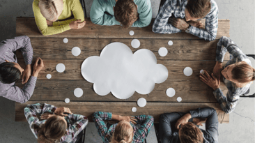 Brainstorm around a table
