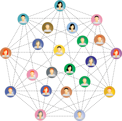 Connections Network Communicate Social Web