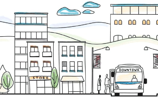 Drawing of neighbourhood