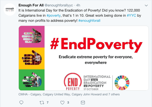 EndPoverty Tweet 4