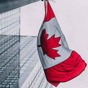 Low-angle Canadian Flag-1
