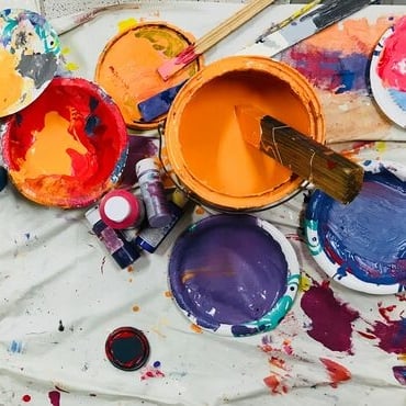 Paint Cans and Splatter (1)