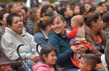 People in a crowd