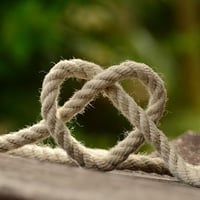 Rope making heart shape