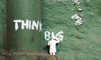 Writing on wall think big