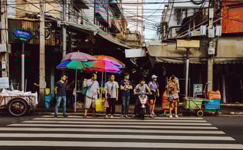 people at crosswalk