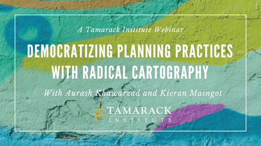 Radical cartography webinar promo image - graffiti abstract