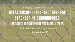 Relationship Infrastructure for Stronger Neighbourhoods: The Roles of Government and Social Leaders