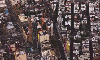Sky view of city