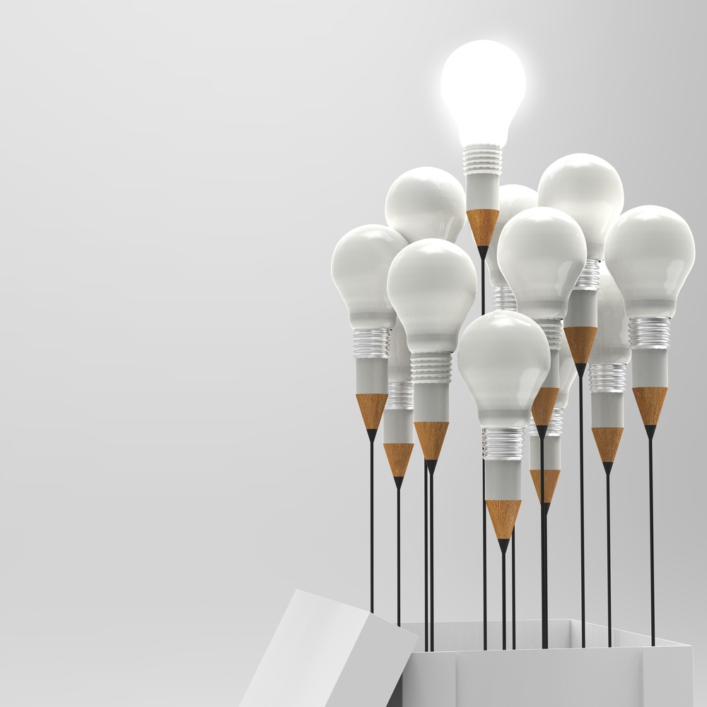 drawing idea pencil and light bulb concept outside the box as creative and leadership concept.jpeg