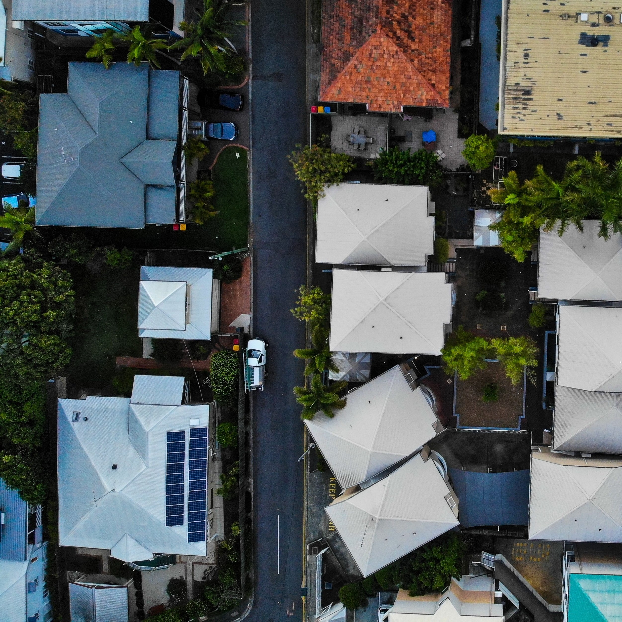 Street Top View Square