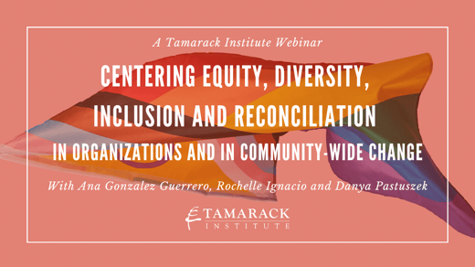 Centering Equity, Diversity, Inclusion and Reconciliation in Organizations and in Community-Wide Change