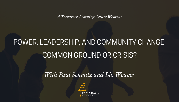2019 Webinar Power, Leadership, and Community Change