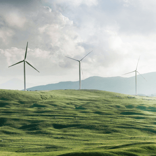 Wind Turbine Green Fields