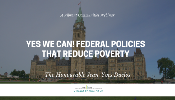 Yes We Can! Federal Policies that Reduce Poverty