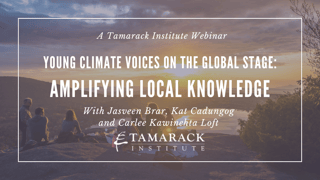 Young Climate Voices on the Global Stage: Amplifying Local Knowledge