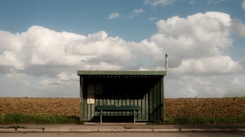 Photo of a rural bus stop