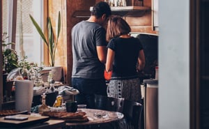 family cooking
