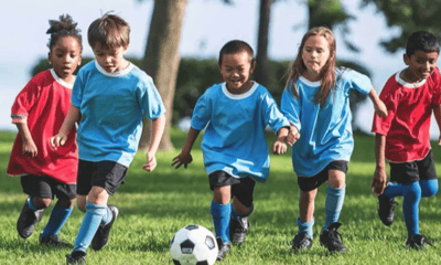 kids playing soccer