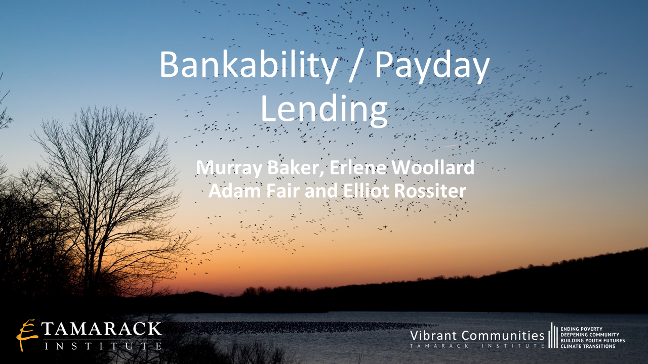 WEBINAR | Bankability / Payday Lending