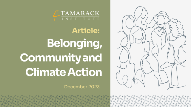ARTICLE | Belonging, Community and Climate Action