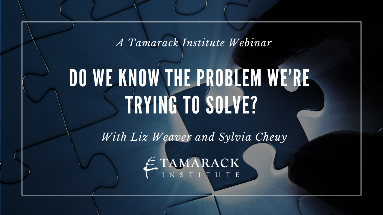 WEBINAR | Do We Know the Problem We’re Trying to Solve?
