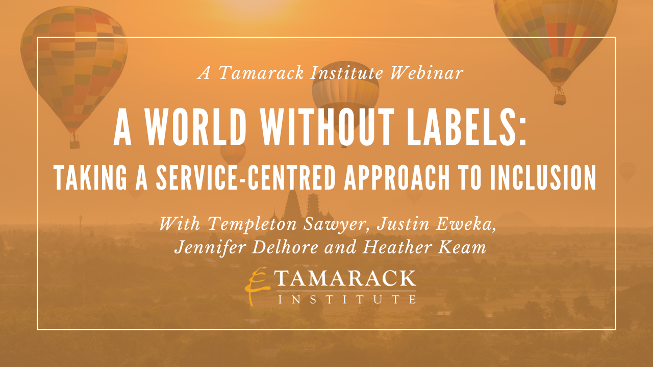 A World Without Labels: Taking a Service-Centred Approach to Inclusion 